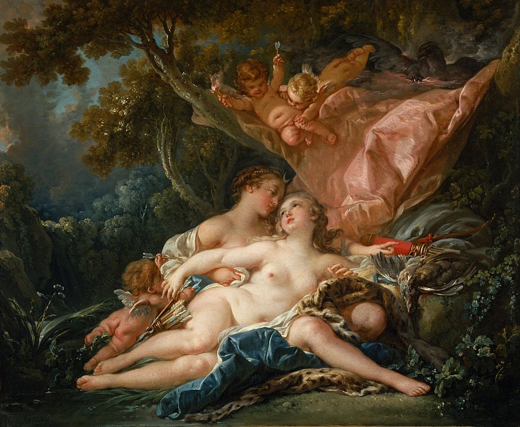 Jupiter disguises himself as a woman before he rapes Callisto