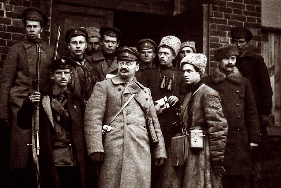 A 1918 photo of Leon Trotsky