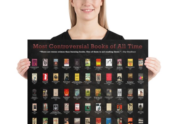 Controversial & banned books poster
