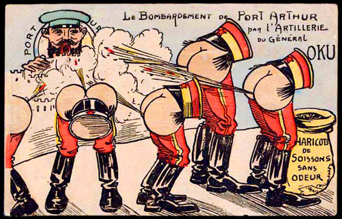 French Cartoon against the Japanese army