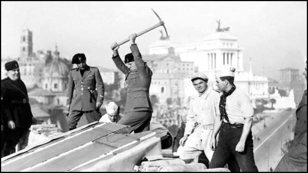 Benito Mussolini and the gutting of Rome