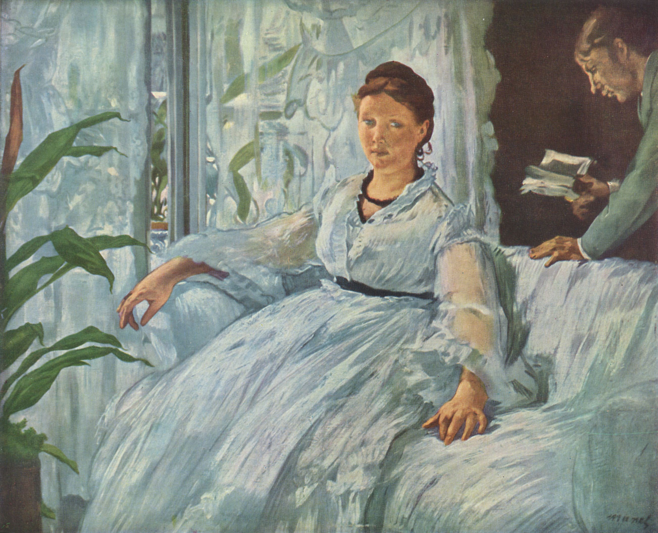 Reading by Edouard Manet