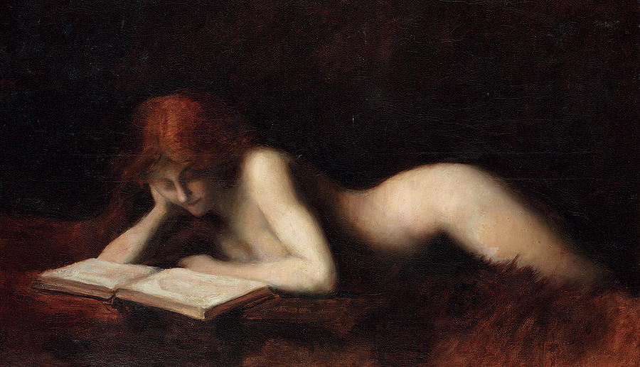 Woman Reading by Jean-Jacques Henner