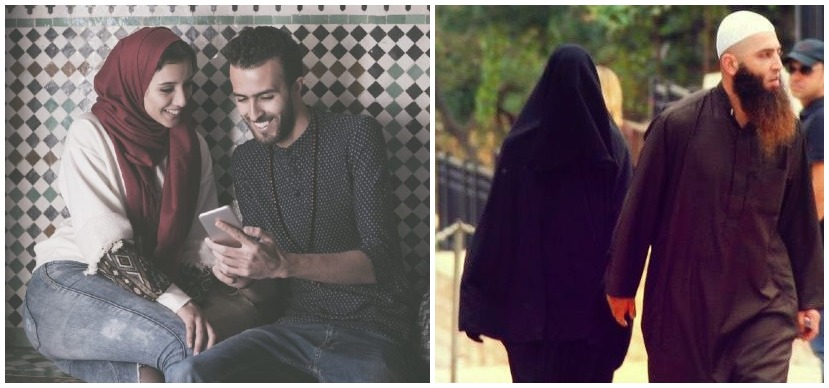 Muslim hijabs and beards